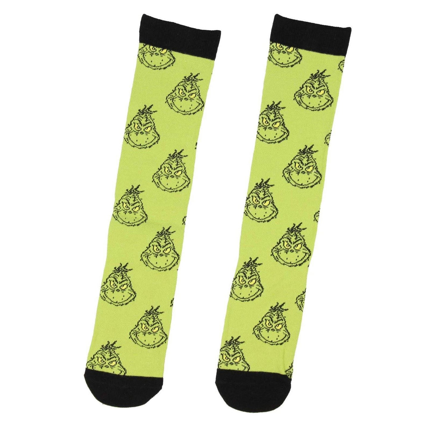 100pcs grinch cotton funny novelty anime cartoon grinch face emoticon man and women socks & 100pcs 40oz straw toppers