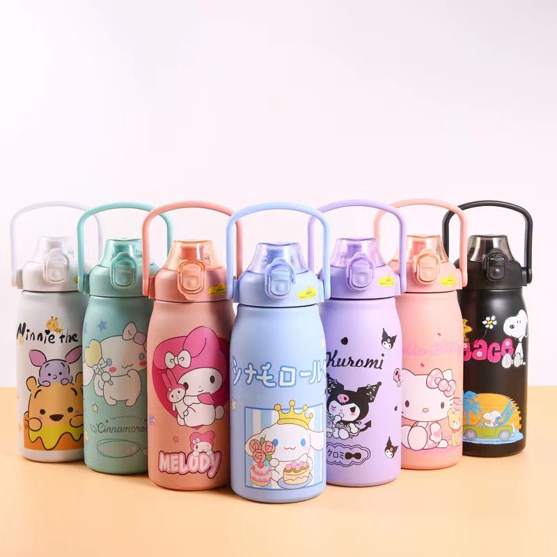 3D Print Cute Cartoon 30oz Stanley style colors flip straw school tumblers