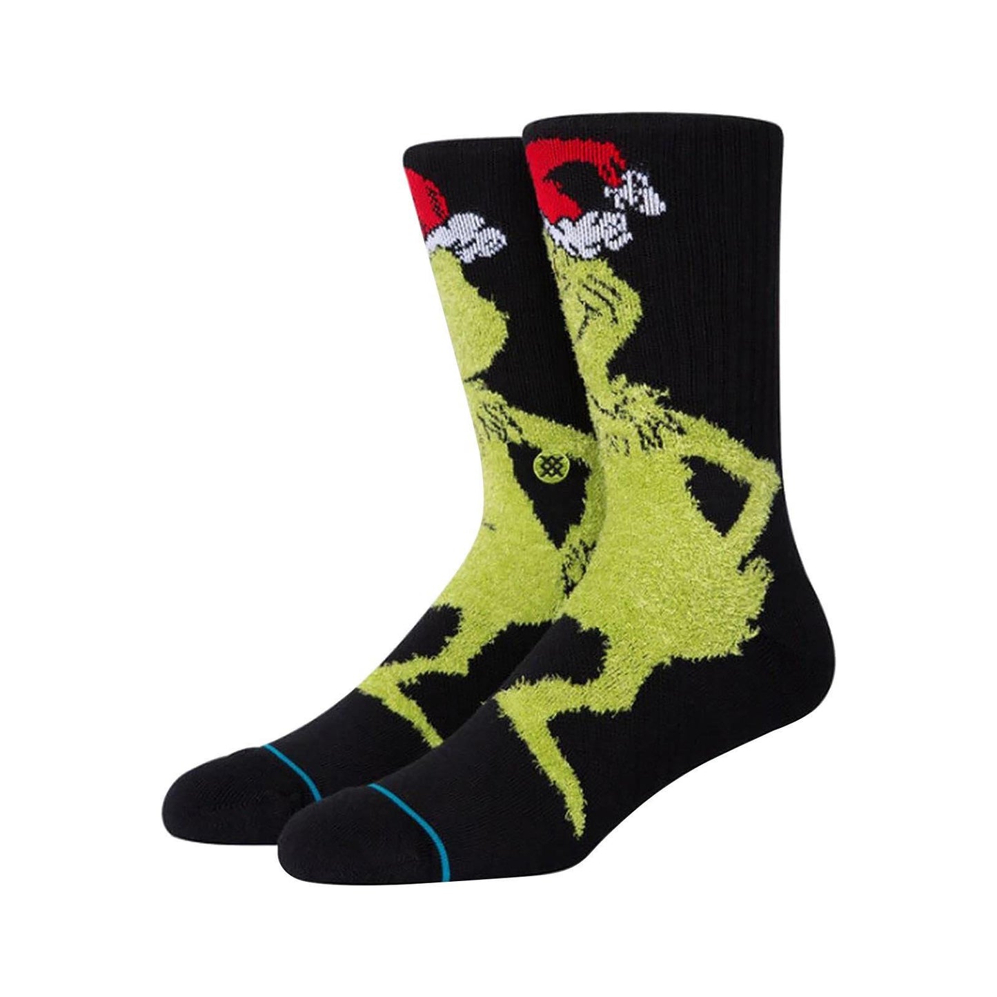 grinch cotton funny novelty anime cartoon grinch face emoticon man and women socks