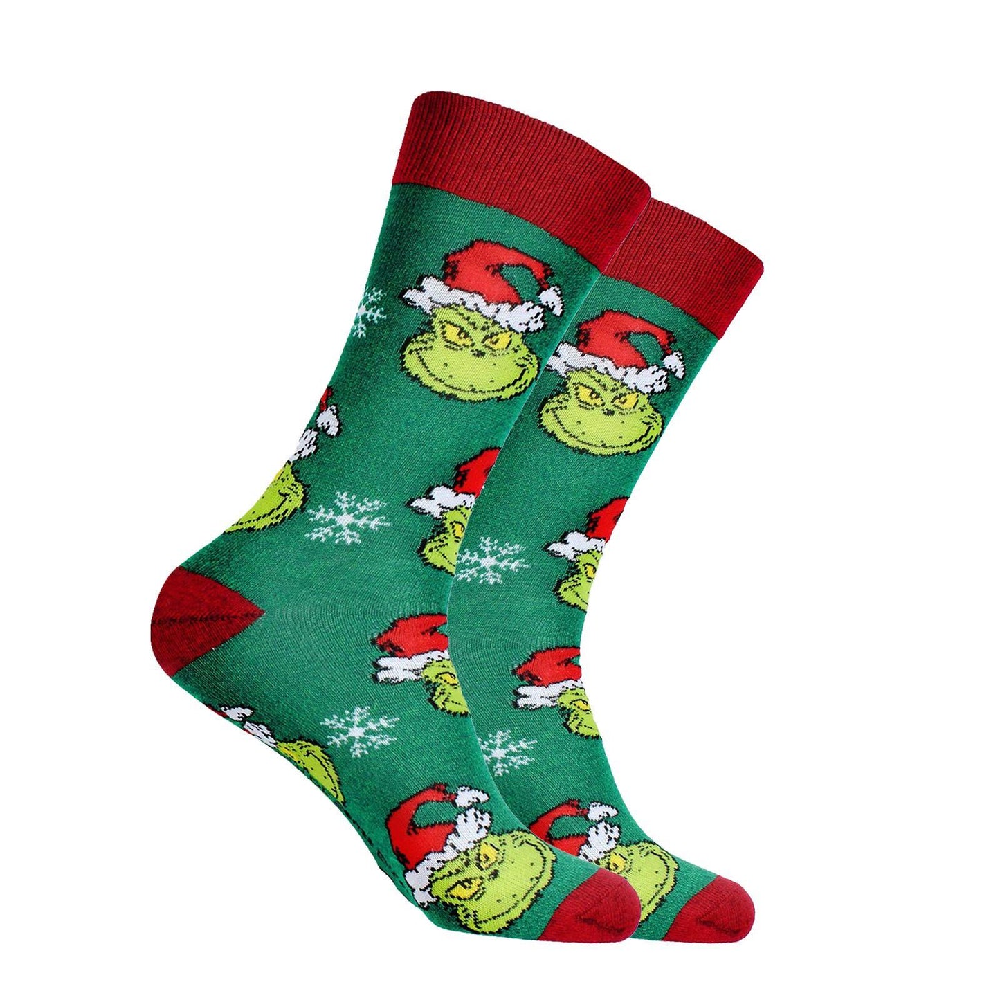 grinch cotton funny novelty anime cartoon grinch face emoticon man and women socks