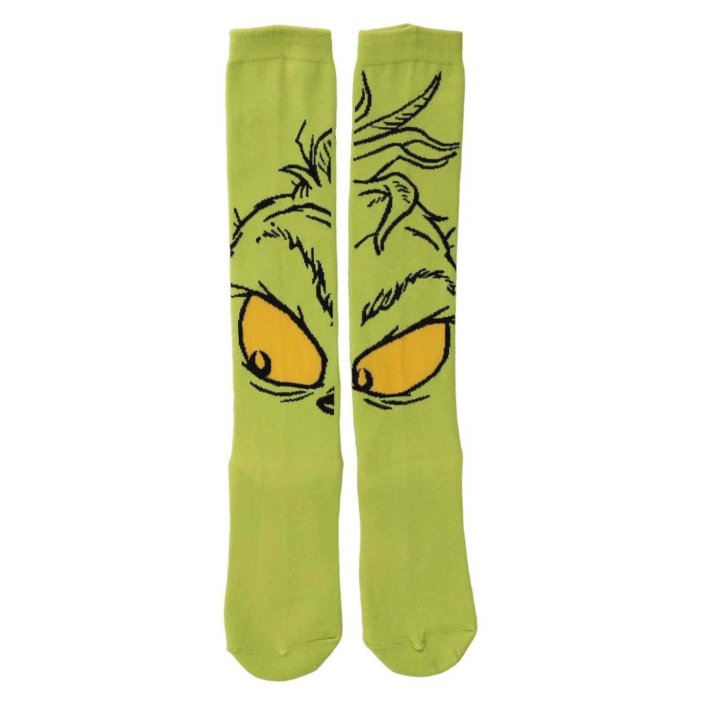 grinch cotton funny novelty anime cartoon grinch face emoticon man and women socks