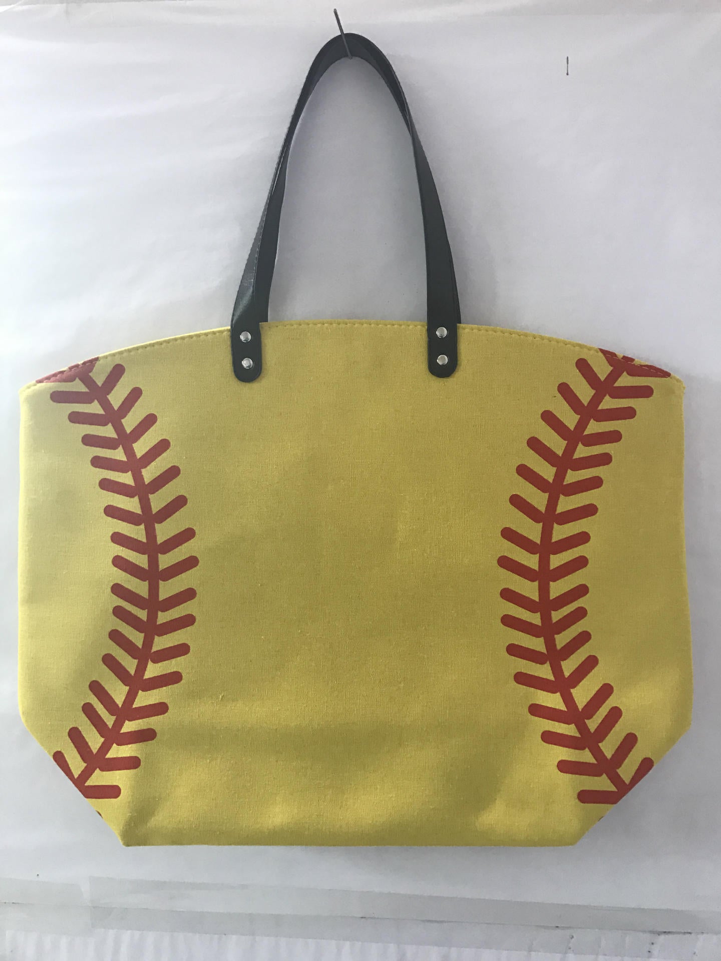 Baseball Logo Custom Embroidery Handbag Shopping Totes