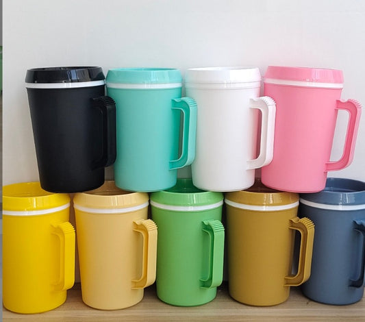 Double Wall PP Plastic Mugs with Handle for DTF wraps