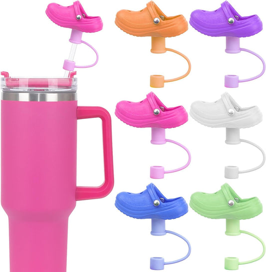 Cute Silicone Shoes Straw Cap Cover Straw Toppers-930pcs