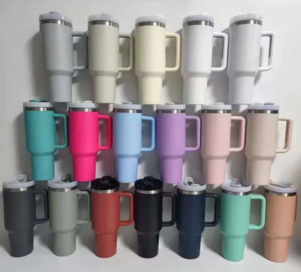 30oz / 40oz H2.0  Powder Coat Travel Tumblers Tumbler-25pcs / 20pcs