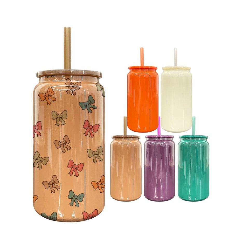 USA RTS 16oz Sublimation Stainless Steel Can Tumblers Autumn Colors for UV DTF Wraps -25pcs