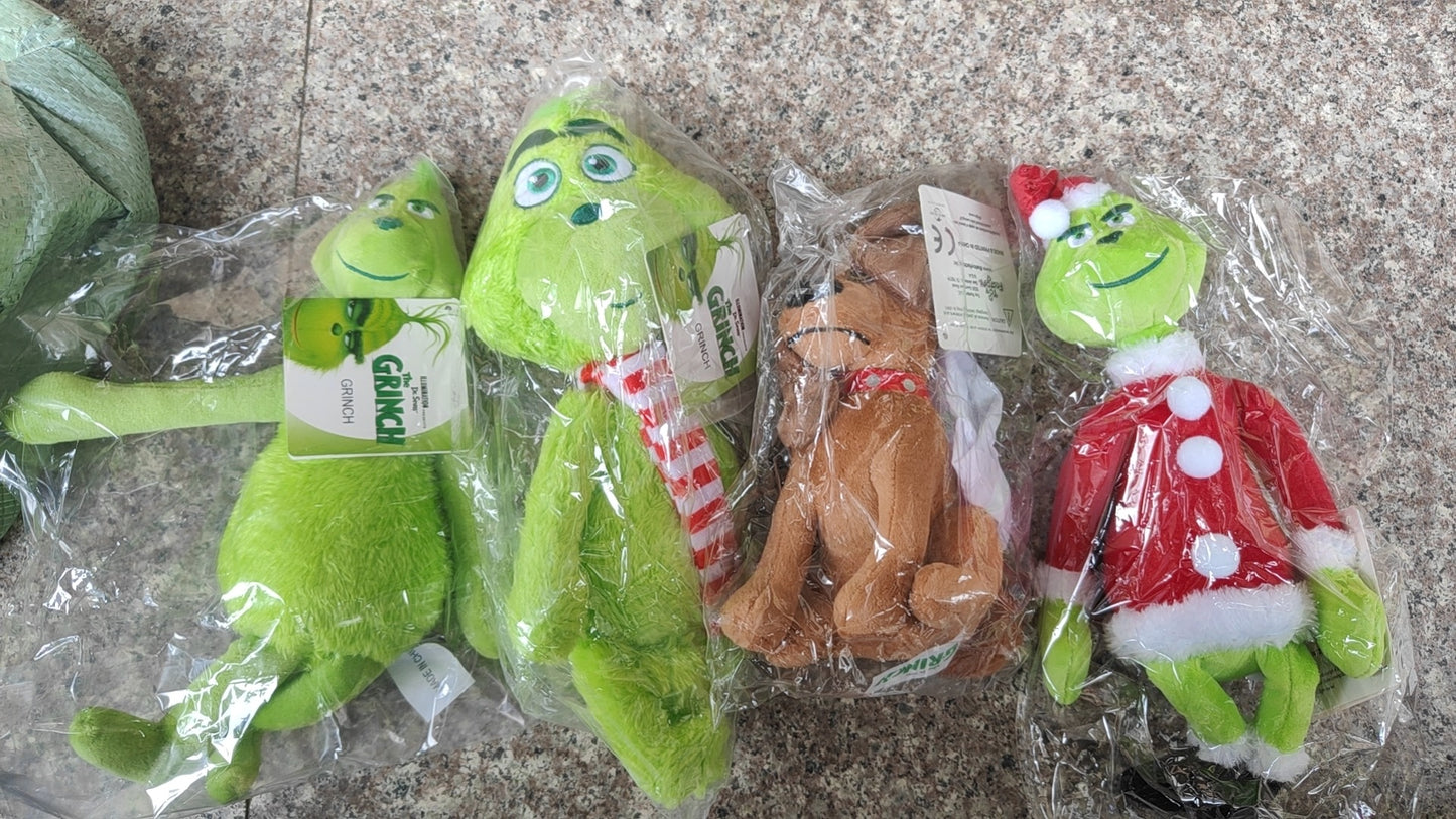 300pcs Christmas Grinch Plush with Sublimation Heat Transfer Tshirts&20pcs Big Grinch Plush dolls with sublimation tshirts