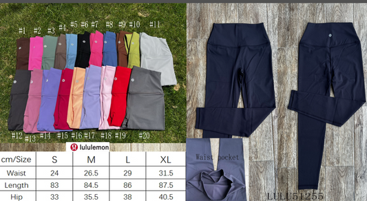 1pc bag & 26pcs clothing, 27pcs lulu products by sea
