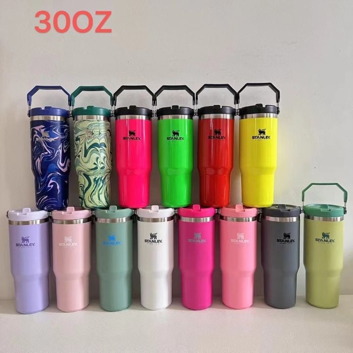 25pcs 30oz & 25pcs 20oz Hello Kitty Stanley Matte macaron colors flip straw school tumblers