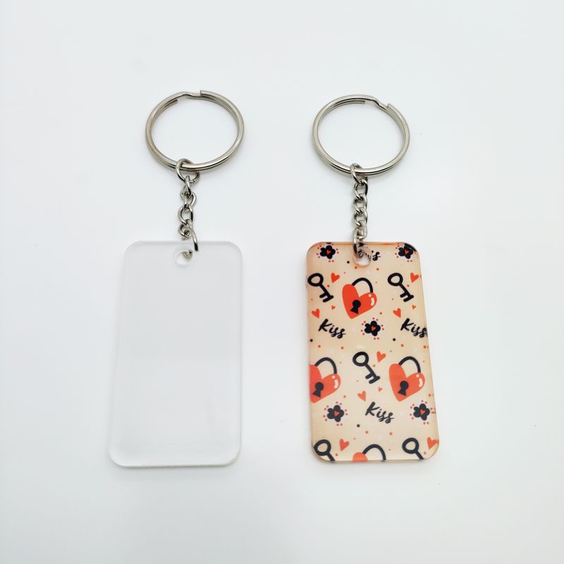 Motel Keychain Acrylic keychain Sublimation blank Acrylic Keychain Blanks