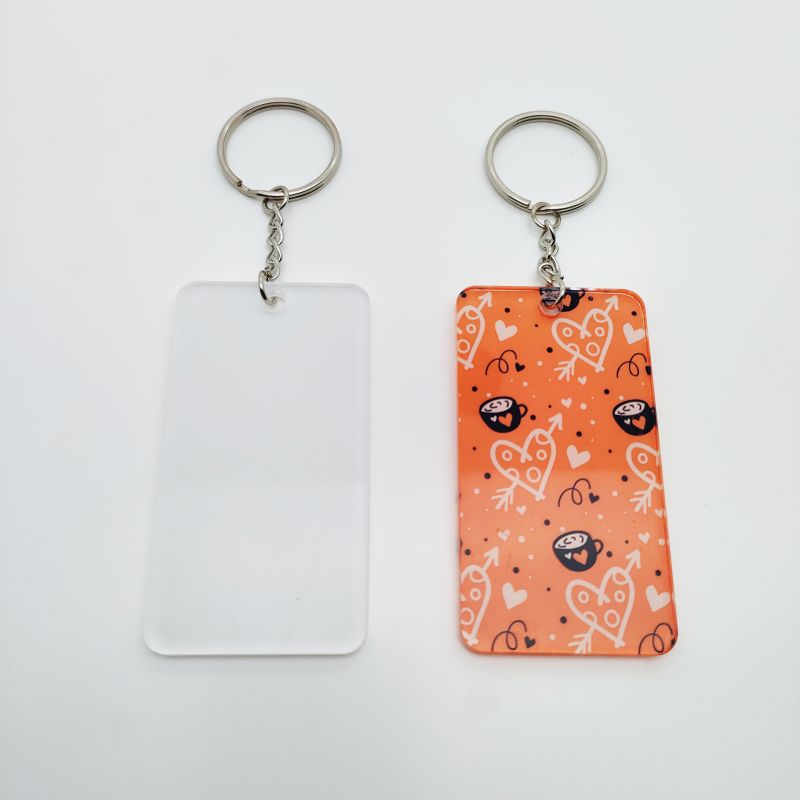 Motel Keychain Acrylic keychain Sublimation blank Acrylic Keychain Blanks