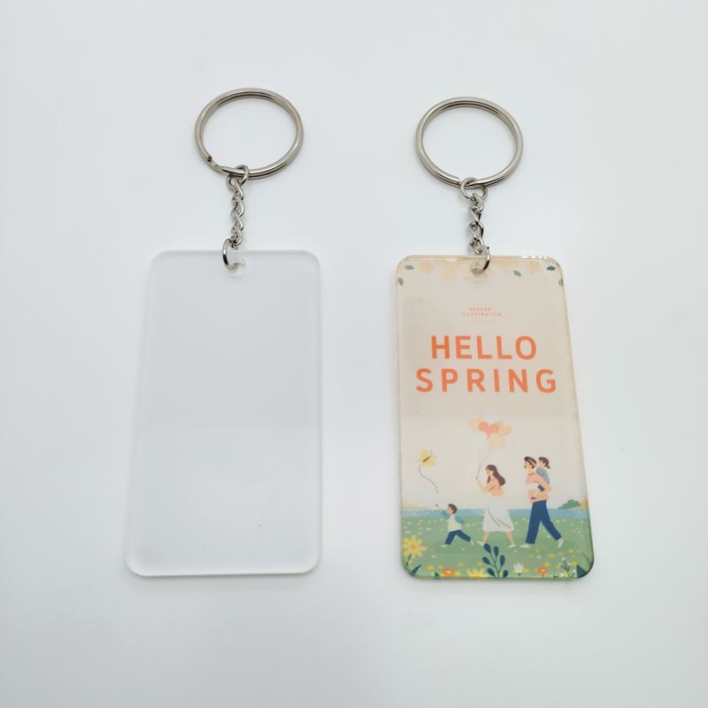 Motel Keychain Acrylic keychain Sublimation blank Acrylic Keychain Blanks