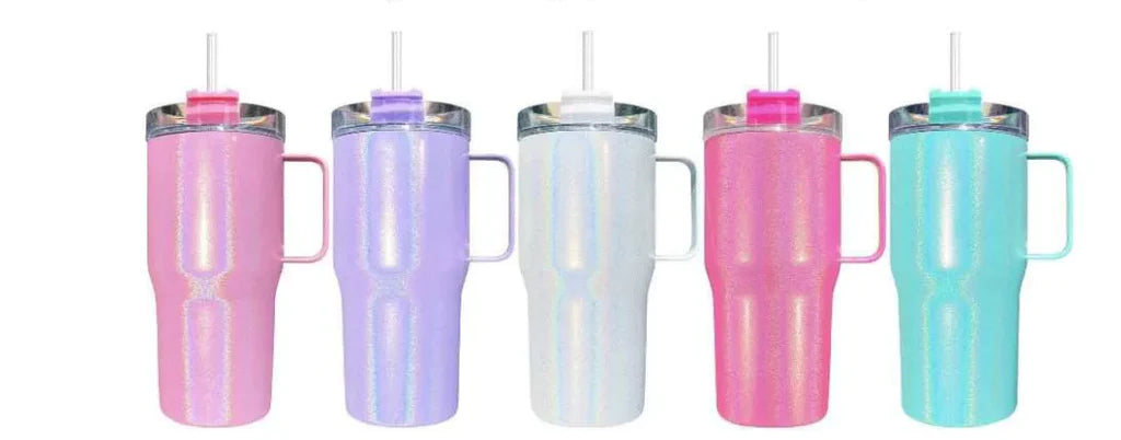 30oz Stanley style Matte macaron colors flip straw school tumblers