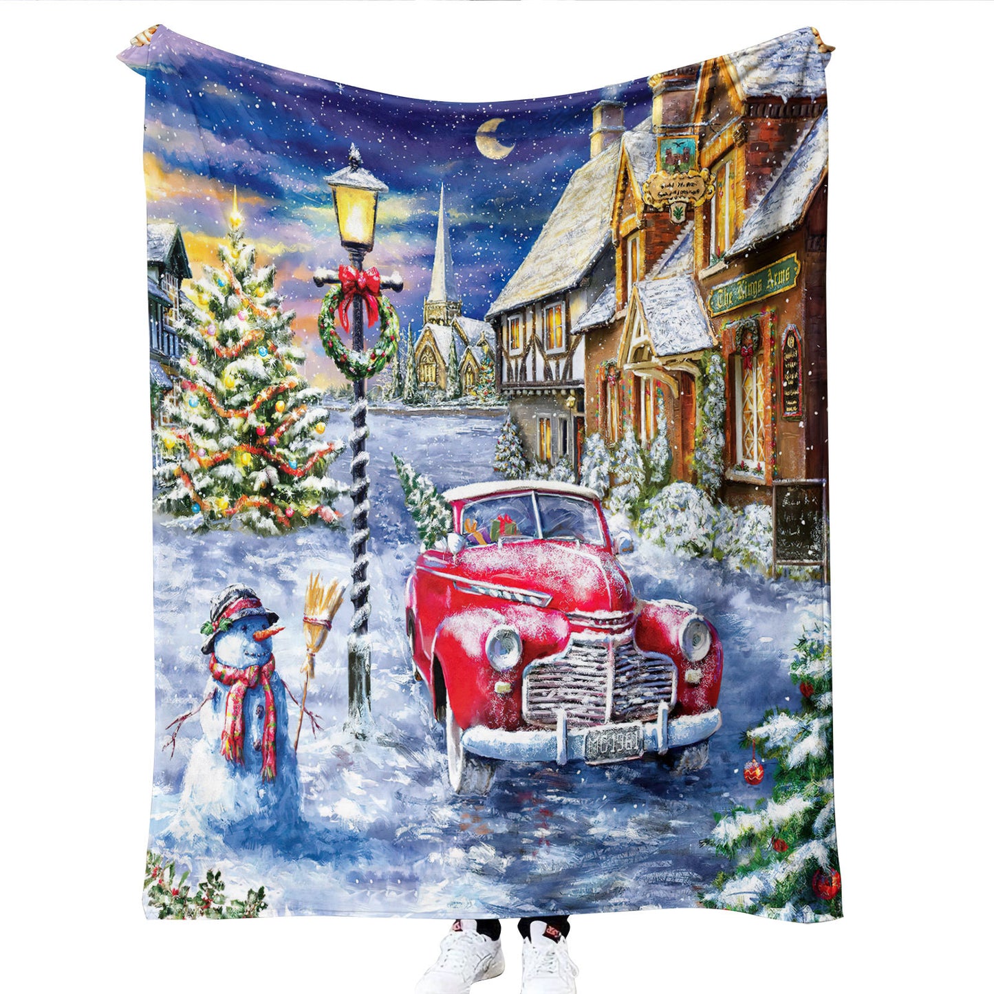 Super Soft Grinch Christmas Blanket Anti-Pilling Air Conditioning Blankets Flannel Throw Blanket for Office Company Home Couch Bed Sofa