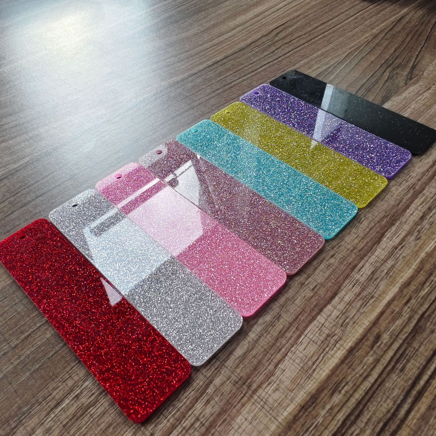 Acrylic Glitter Blank Bookmarks for DTF Wraps