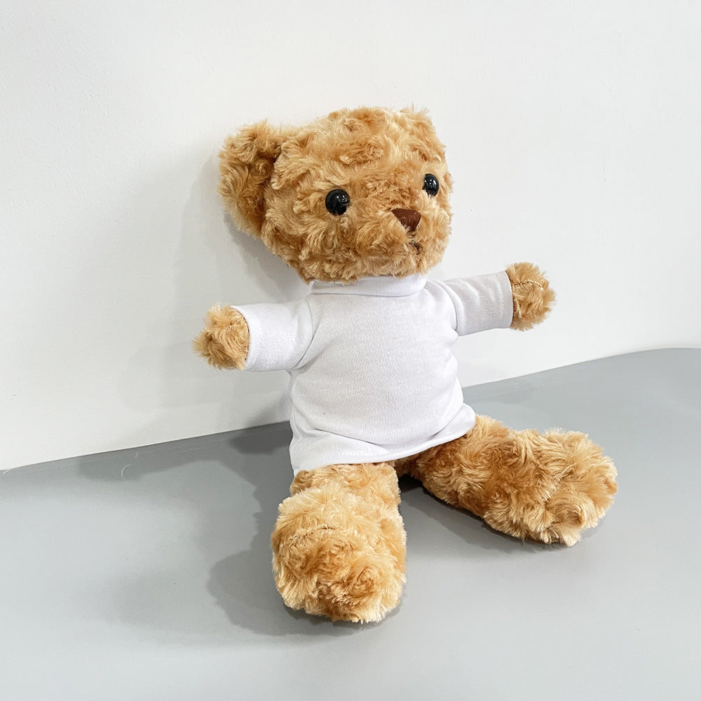 30pcs Cute Teddy Bears with removable Blank Sublimation Shirts