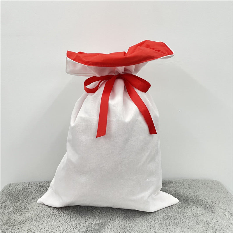 White Color Blank Sublimation Christmas Gift Santa Bags