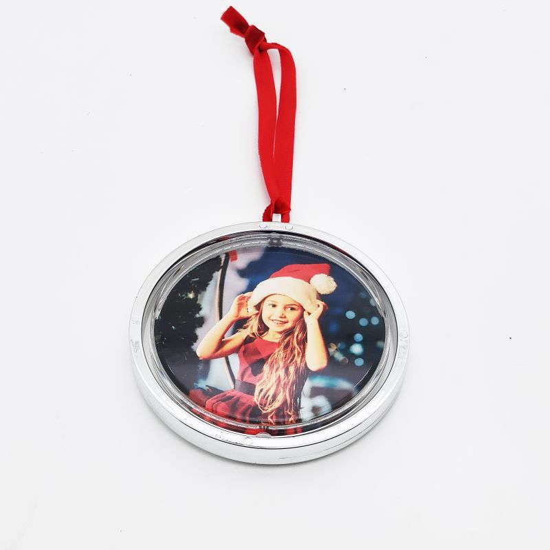 New Design Sublimation Christmas Ornament Circular Spin Blank Cardstock DIY Christmas pendant