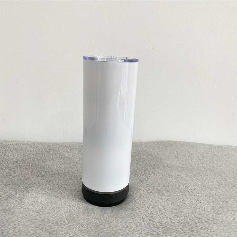 20oz Sublimation Blank Speaker Tumblers with plastic straws