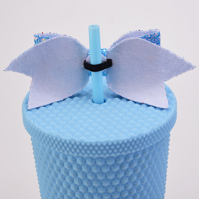 1550pcs Hot sale reusable bow straw topper for cup decoration glitter reusable bow topper for straw