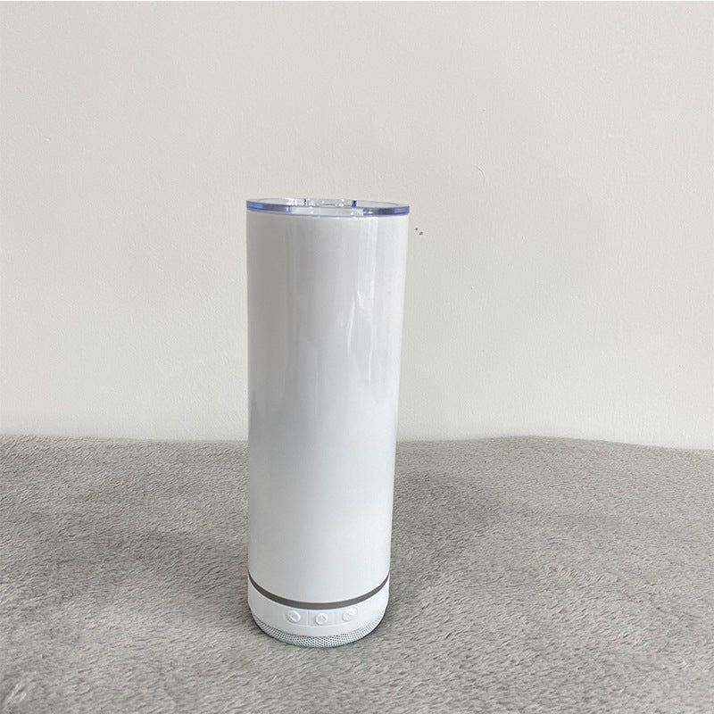 20oz Sublimation Blank Speaker Tumblers with plastic straws