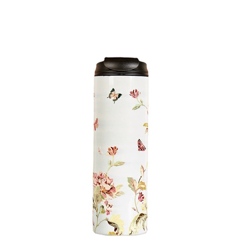 25pcs 20oz sublimation glossy straight tumblers with Reusable Insulated Stainless Steel Tumbler with handle lids