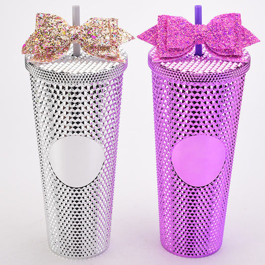 1550pcs Hot sale reusable bow straw topper for cup decoration glitter reusable bow topper for straw