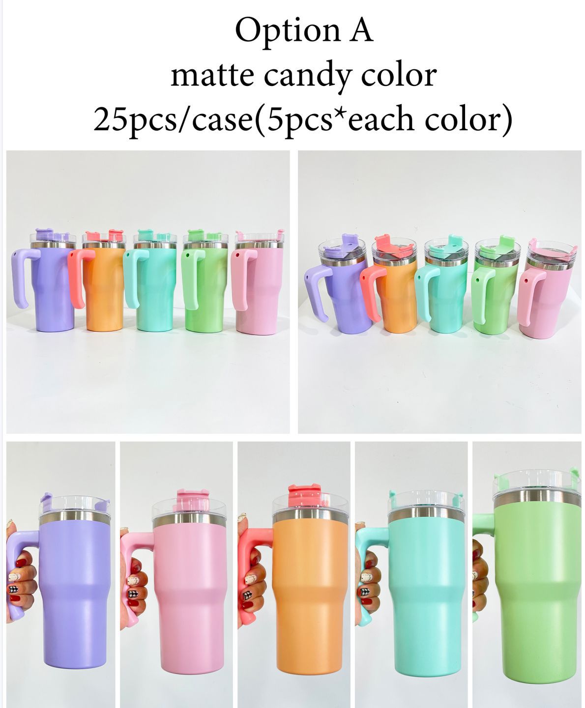 10oz/20oz ombre colors matte blank sublimation seamless tumblers