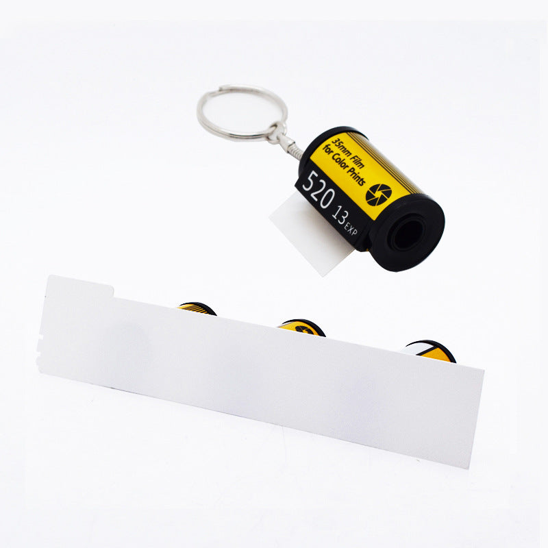 Film keychain PET plastic blank double-sided printing sublimation film keychain