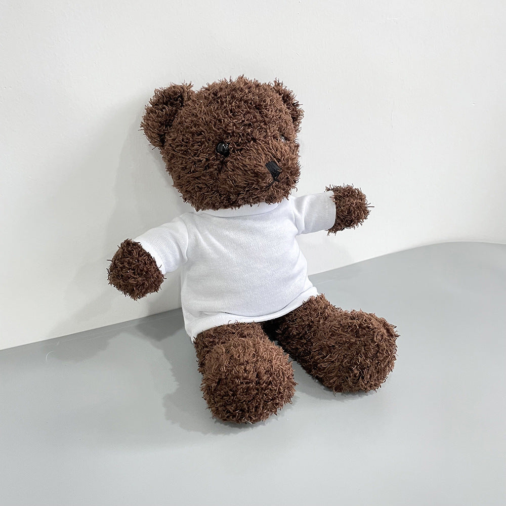 30pcs Cute Teddy Bears with removable Blank Sublimation Shirts