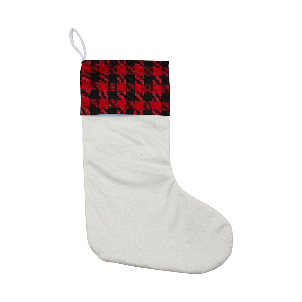 Custom Wholesale Blank Decoration Christmas Stocking Sublimation Christmas Stocking