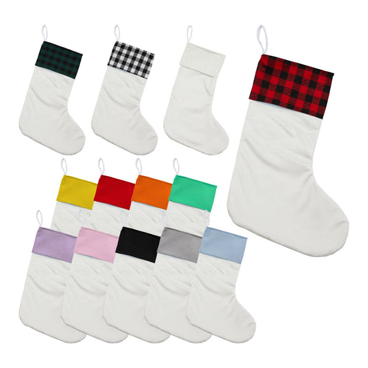 Custom Wholesale Blank Decoration Christmas Stocking Sublimation Christmas Stocking