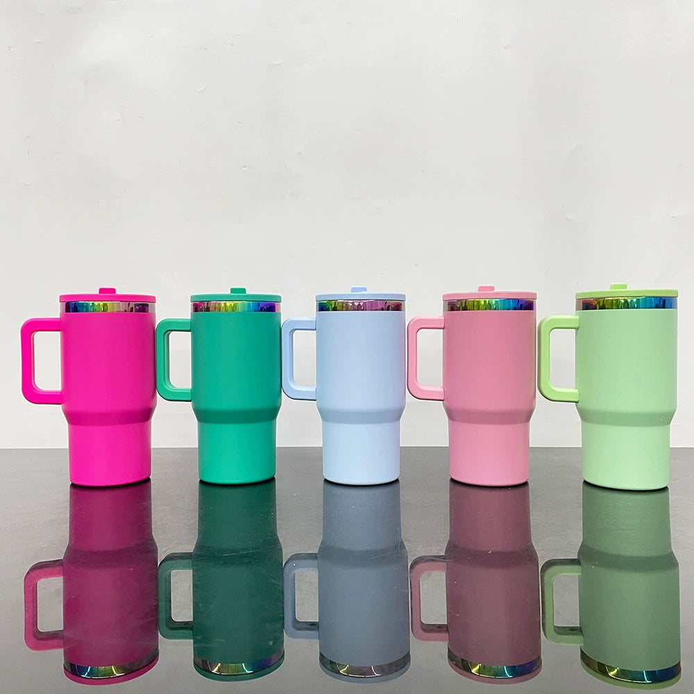 20oz Rainbow Quencher Tumblers with Leak Proof Lids 25pcs For Laser Engraving-25pcs