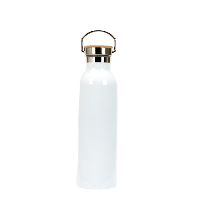 Wholesale 1000ml Stainless Steel White Portable Sublimation Wide Mouth Sports Water Bottle