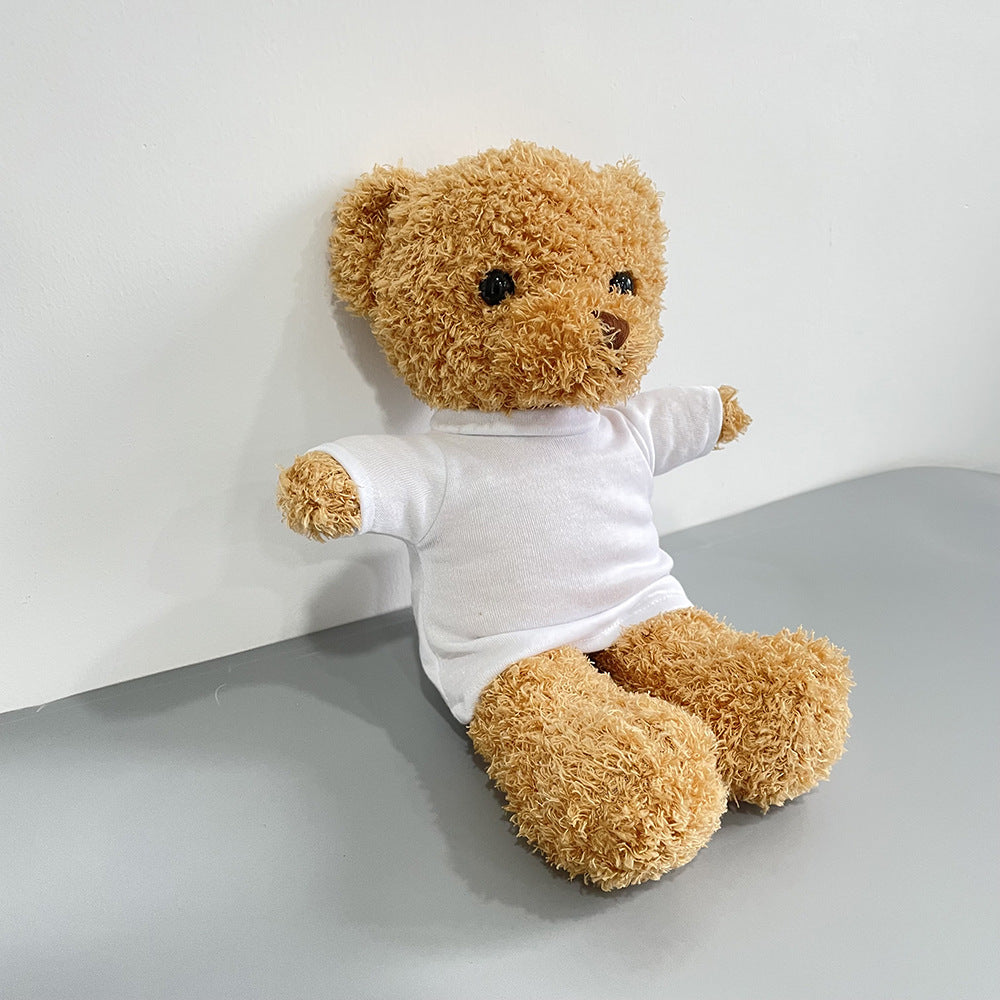 30pcs Cute Teddy Bears with removable Blank Sublimation Shirts