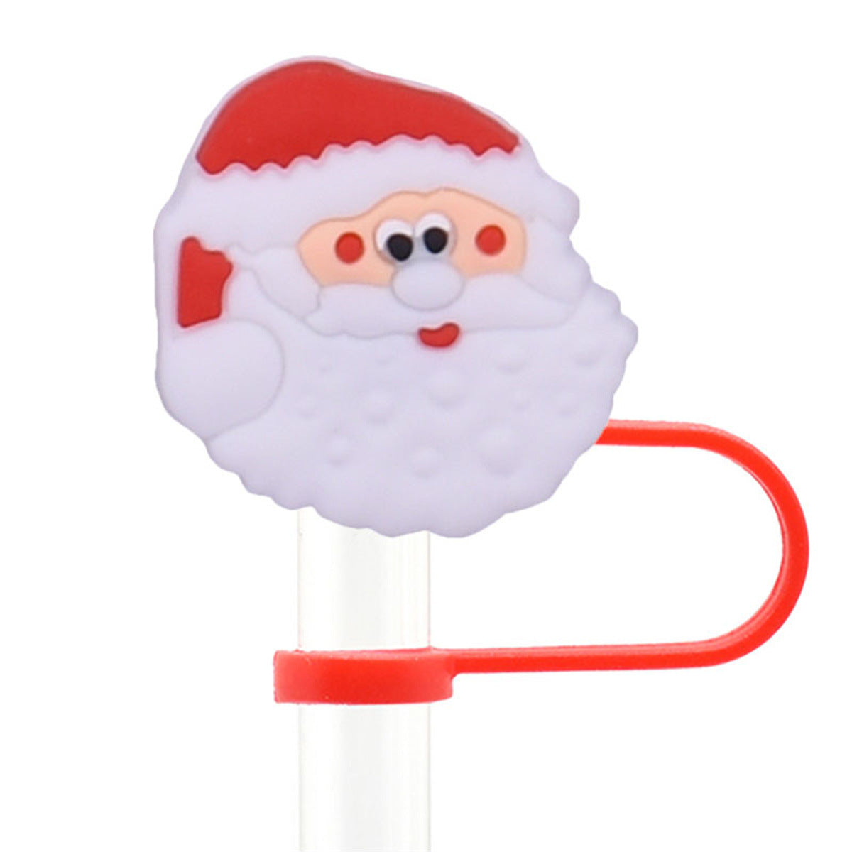 Christmas Silicone Straw Charms Toppers For Tumblers Dustproof 40oz Tumbler Straw Cover Topper