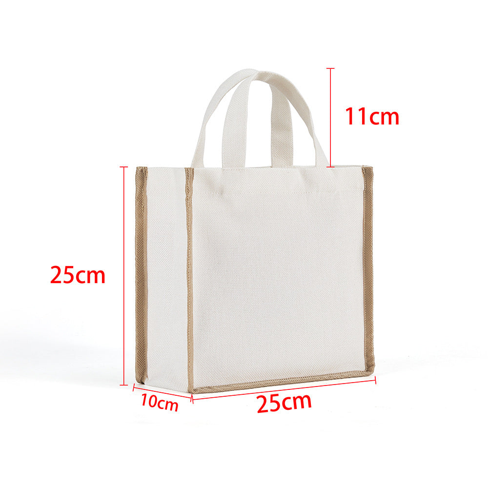 Sublimation Burlap Jute Tote Bag