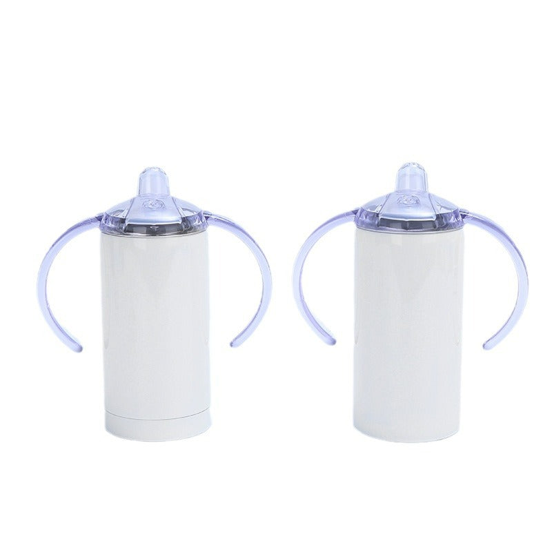 12oz Sublimation Blank Sippy cups with 2 lids - 25pcs