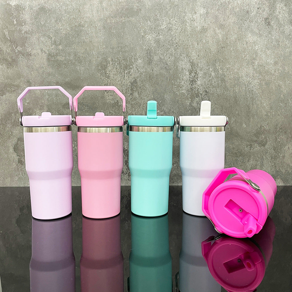 20oz Macaron Colors Matte Sublimation School Water Bottle Kids tumblers-25pcs