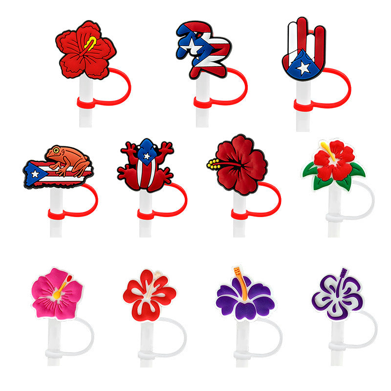 Cute Silicone Shoes Straw Cap Cover Straw Toppers-930pcs