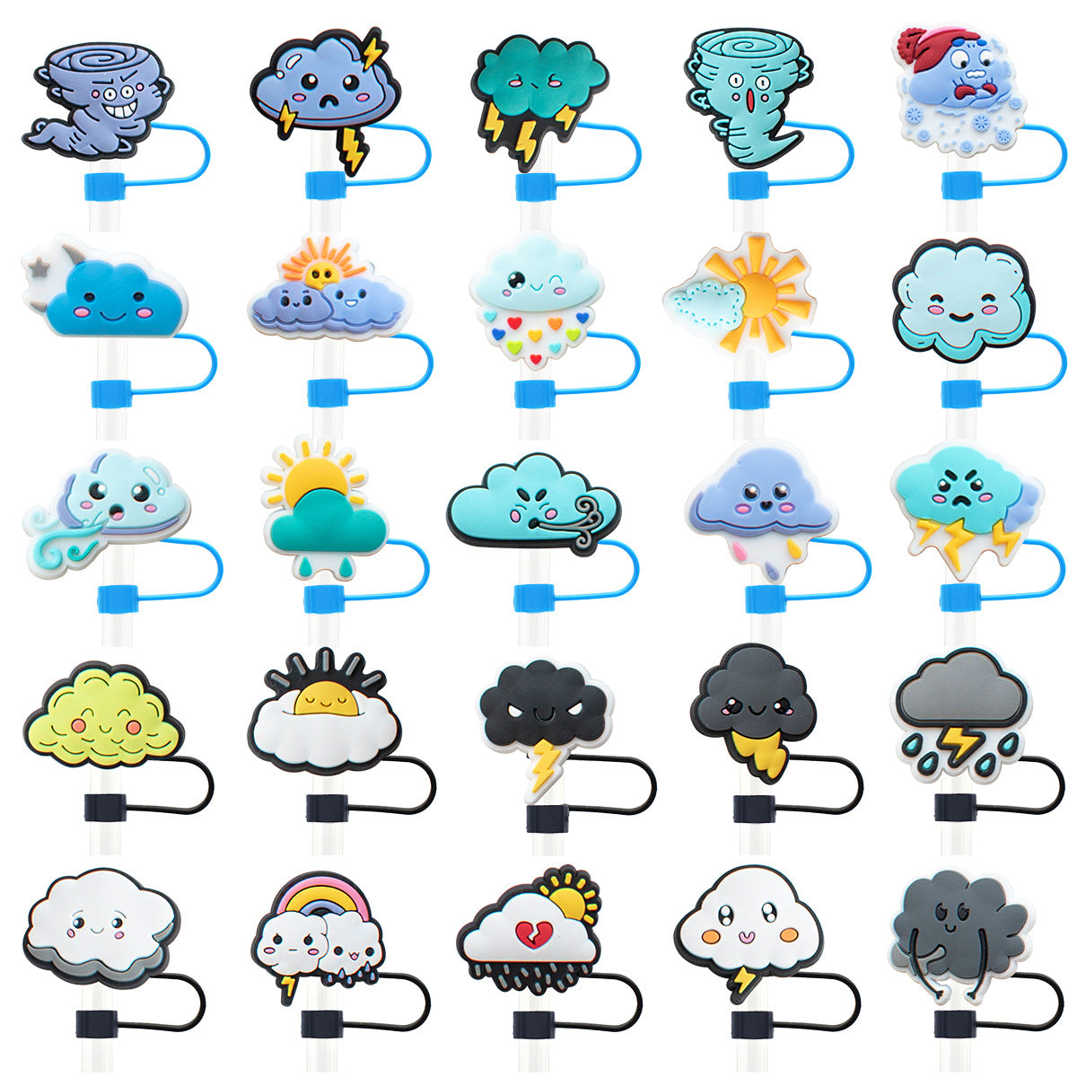 Cute Silicone Shoes Straw Cap Cover Straw Toppers-930pcs