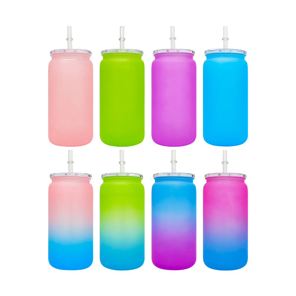 16oz matte colors acrylic plastic cans same size as glass cans