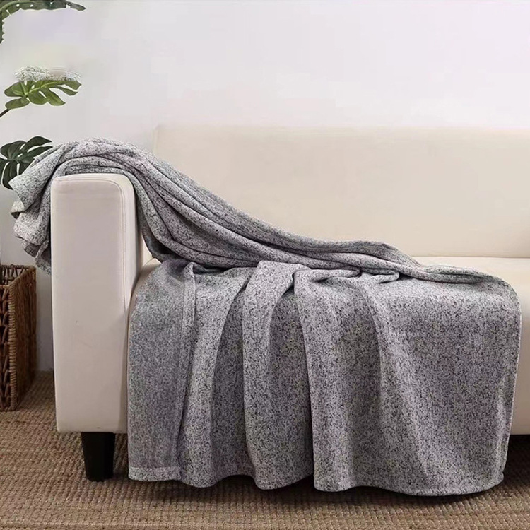 100% polyester gray flannelette sublimation printing blankets blank spot wholesale nap blanket