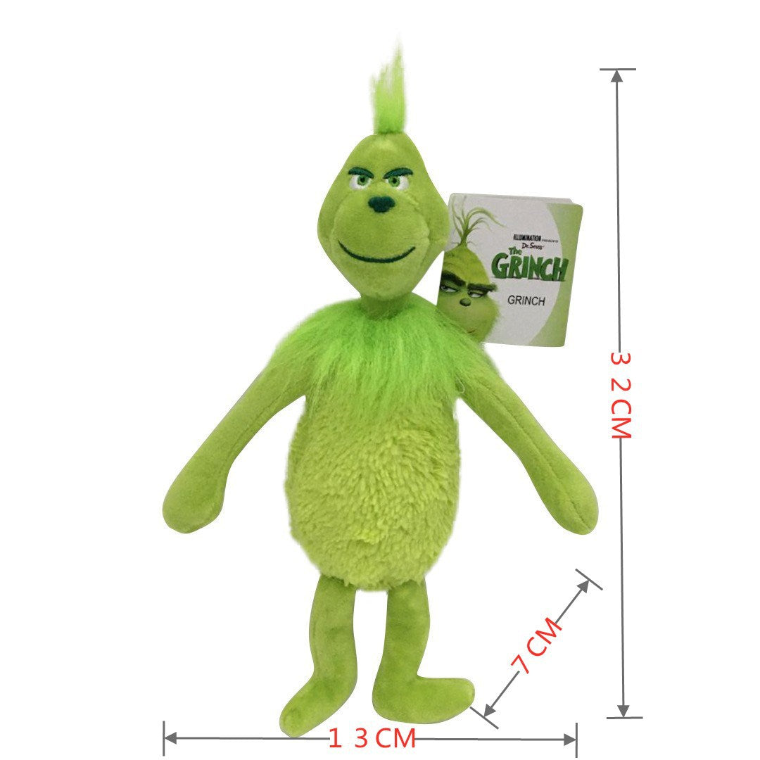 300pcs Christmas Grinch Plush Sublimation Heat Transfer Doll Sublimation Tshirts