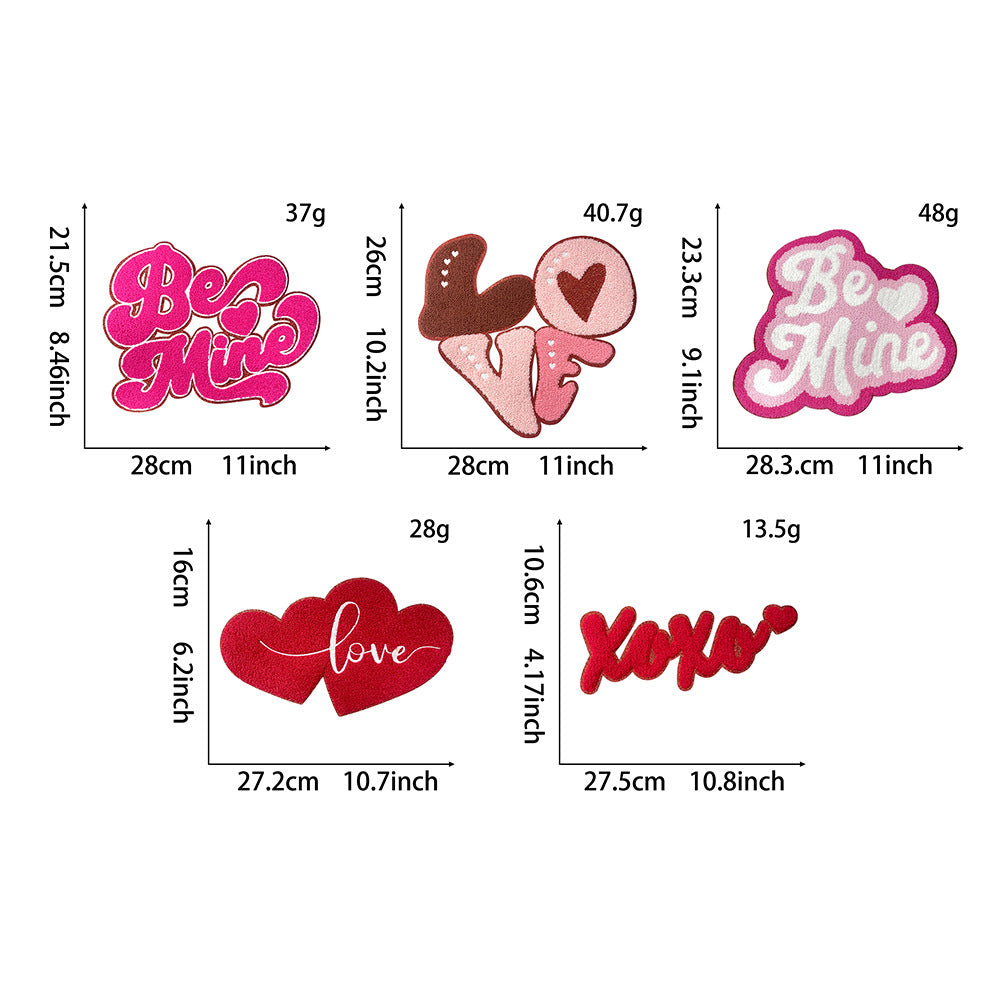 Chenille Ironed Patches -80pcs