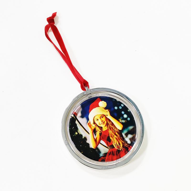 New Design Sublimation Christmas Ornament Circular Spin Blank Cardstock DIY Christmas pendant