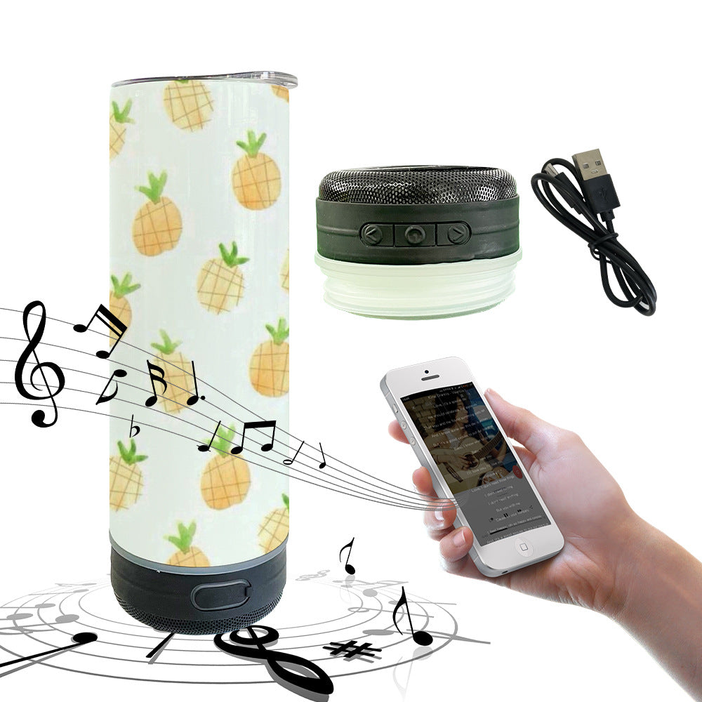 20oz Sublimation Blank Speaker Tumblers with plastic straws