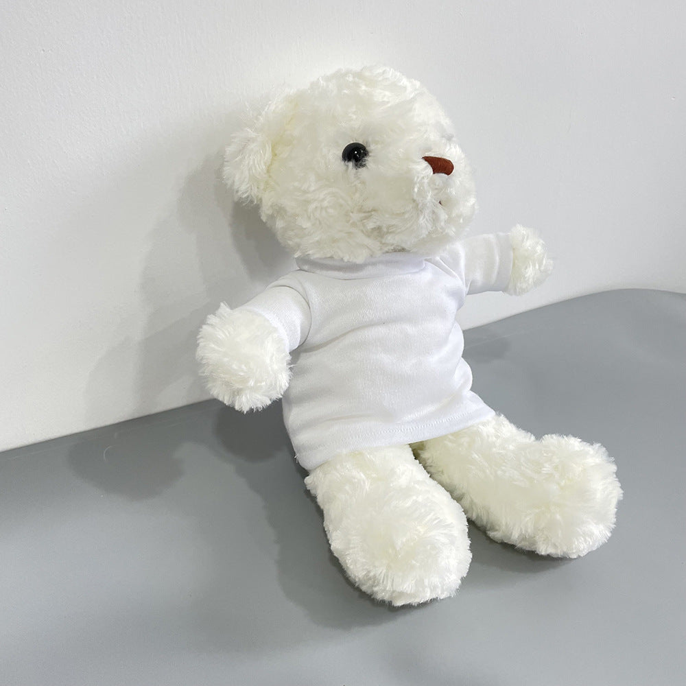 30pcs Cute Teddy Bears with removable Blank Sublimation Shirts