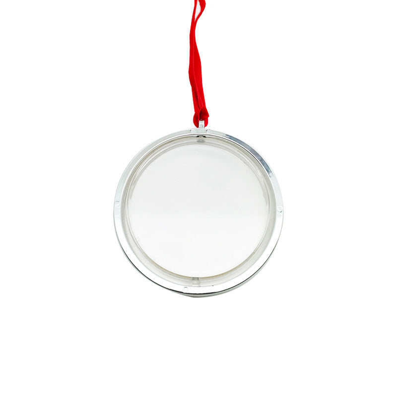 New Design Sublimation Christmas Ornament Circular Spin Blank Cardstock DIY Christmas pendant