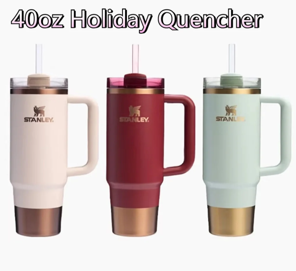 40oz limited Edition Holiday Quencher Tumblers Stainless Steel Quencher Tumblers-25pcs